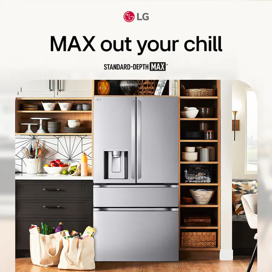 LG Standard-Depth MAX 28.6 Cu. Ft. 4-Door French Door Smart Refrigerator with Full-Convert Drawer - Stainless Steel — image 4