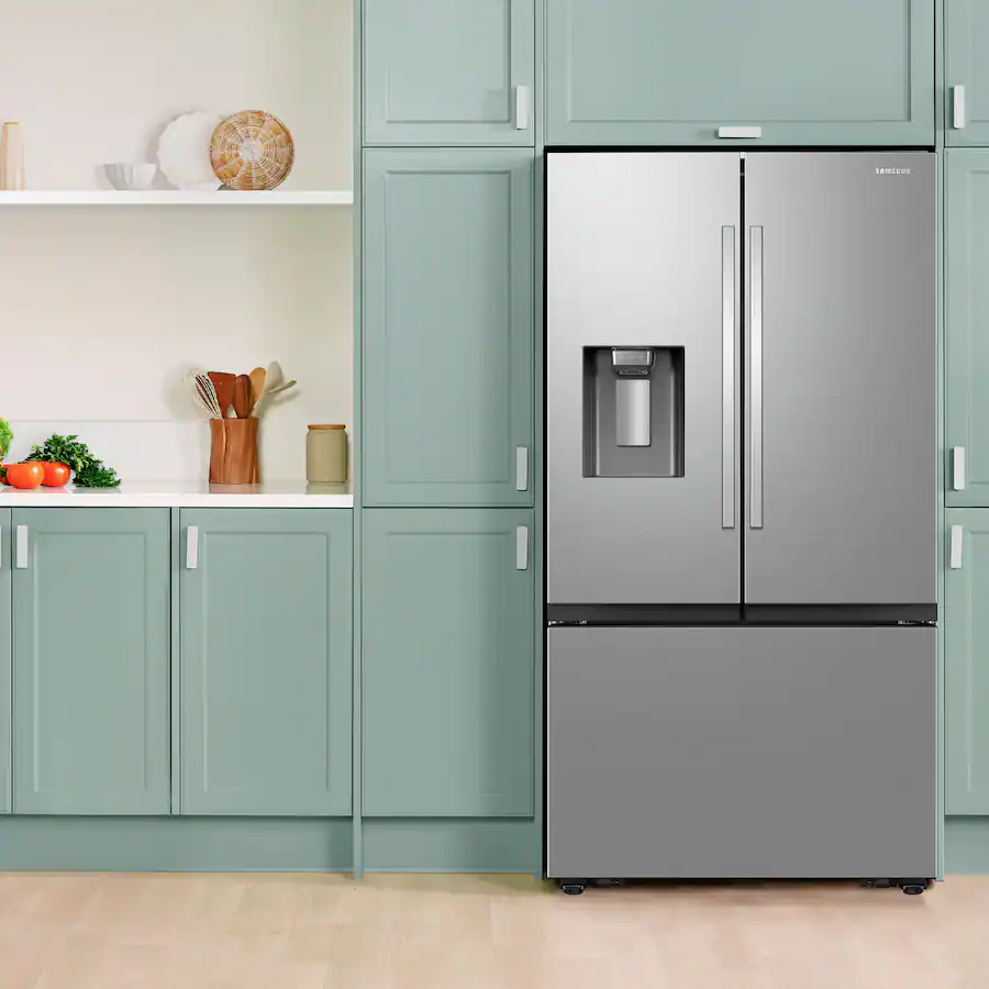 Samsung 31 cu. ft. 3-Door French Door Smart Refrigerator with Four Types of Ice - Stainless Steel — image 3