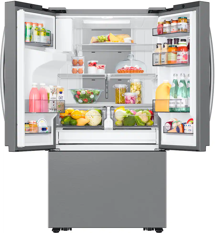 Samsung 31 cu. ft. 3-Door French Door Smart Refrigerator with Four Types of Ice - Stainless Steel — image 4