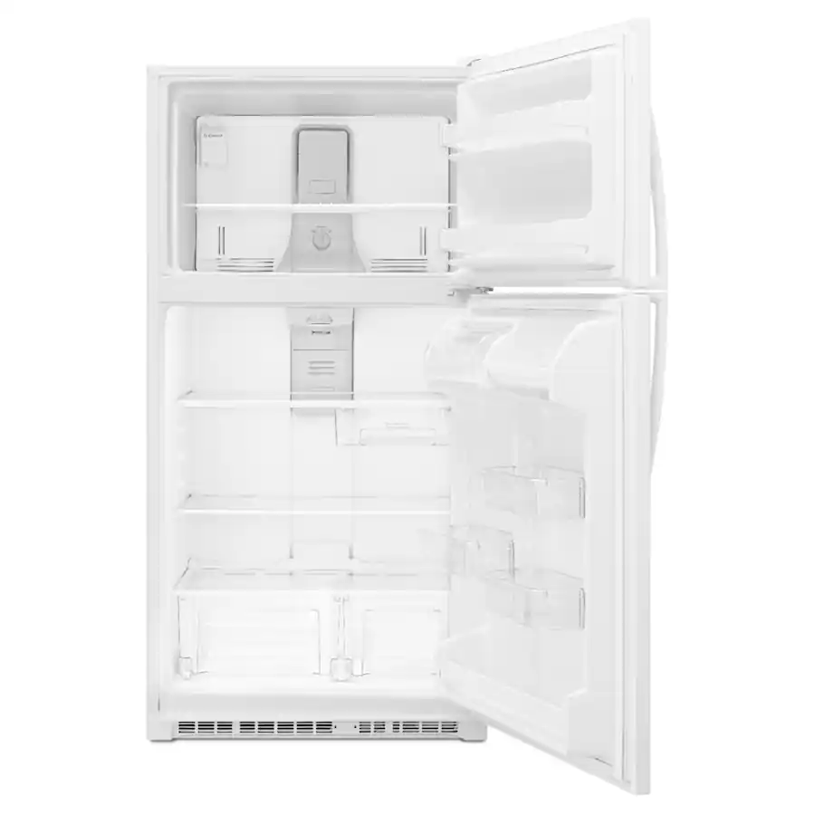 Whirlpool 20.5 Cu. Ft. Top-Freezer Refrigerator with Frameless Glass Shelves - White — image 3